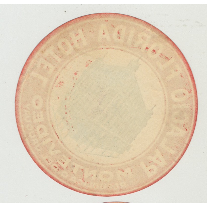 Palacio Hotel (2) - Montevideo / Uruguay (Vintage Luggage Label)