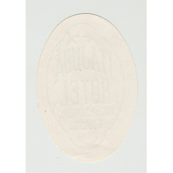 Itajuba Hotel - Rio De Janeiro / Brazil (Vintage Luggage Label: Small)