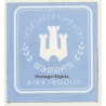 Zagreb / Croatia: Hotel Inter - Continental*2 (Vintage Self Adhesive Luggage Label / Sticker)