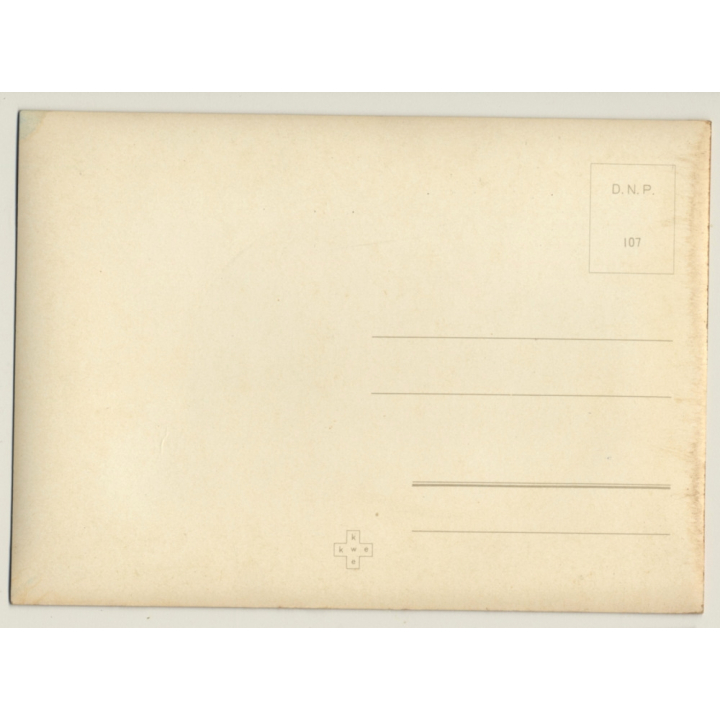 Nude Playing With Ballons / Pin-Up (Vintage 3D Stereo Effect Postcard Toppan)