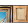 Belgian City Scene / Naive Oil Painting - Signed Frey? ~1960s/1970s