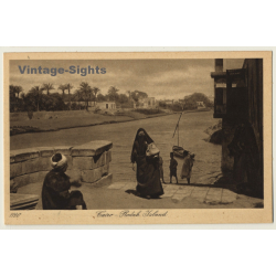 Lehnert & Landrock N° 1120: Cairo - Rodah Island / Nile (Vintage PC ~1920s)