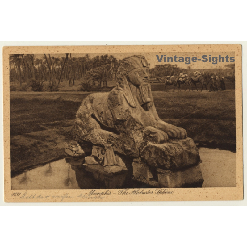 Lehnert & Landrock N° 1131: Memphis - The Alabaster Sphinx (Vintage PC ~1920s)