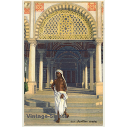 Lehnert & Landrock N° 618: Pavillon Arabe (Vintage Postcard ~1910s/1920s)