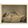 Léon Eygelshoven (1882-1967): Nude Study *4 (Vintage Photo Of Drawing ~1920s/1930s)