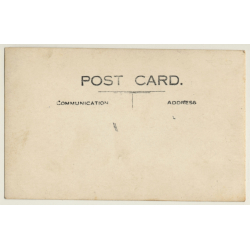 Africa: Topless Indigenous Woman In Front Of Hut / Ethnic (Vintage RPPC)