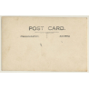 Africa: Topless Indigenous Woman In Front Of Hut / Ethnic (Vintage RPPC)