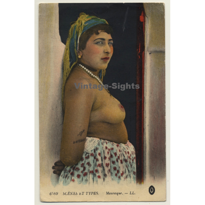 Maghreb: Mauresque - Moorish Woman / Risqué - Ethnic (Vintage PC LL. 1916)