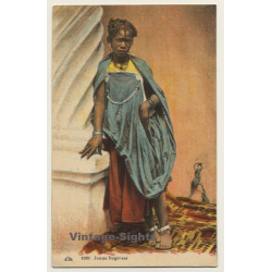 Maghreb: Jeune Negresse / Traditional Costume - Ethnic (Vintage PC CAP)
