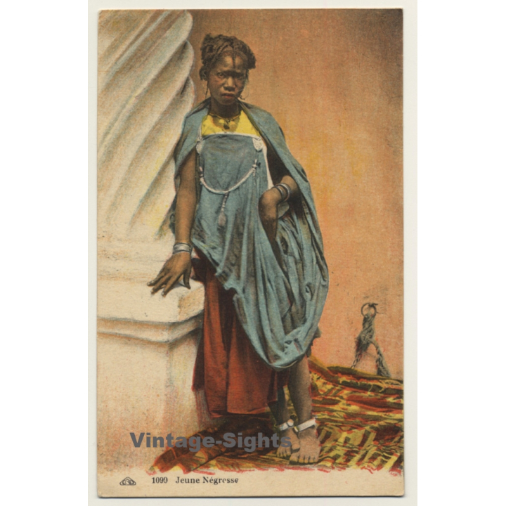 Maghreb: Jeune Negresse / Traditional Costume - Ethnic (Vintage PC CAP)