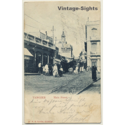 Tangier / Algeria: Main Street - Petit Louvre (Vintage PC 1906)
