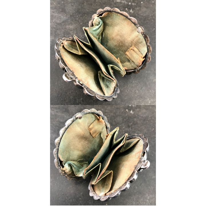 Vintage Silver Shell Shaped Coin Purse (UK Victorian Era ~1880s)