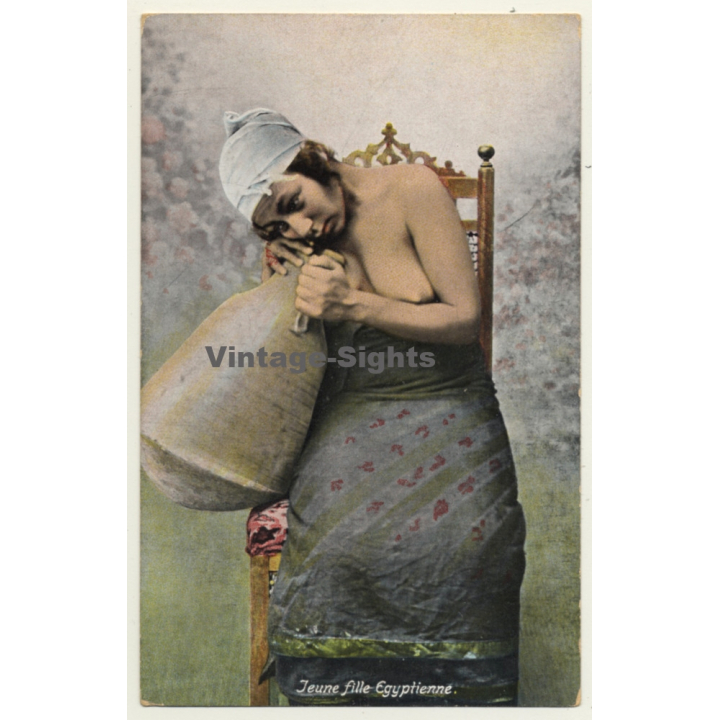 Mashrek: Jeune Fille Egyptienne *2 / Semi Nude - Ethnic (Vintage PC)