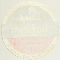 Bogota / Colombia: Hotel Tequendama Intercontinental *2 (Vintage Luggage Label)