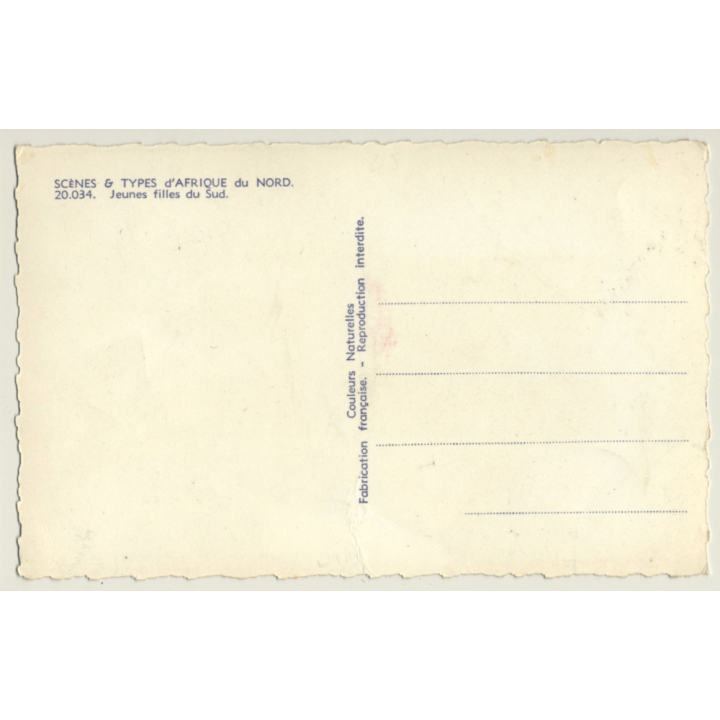 North Africa: Jeunes Filles Du Sud / Topless - Risqué - Ethnic (Vintage PC)