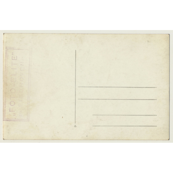 Close-up Of A Blonde Woman's Updo Hairstyle *1 (Vintage RPPC ~1910s/1920s)