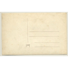 Unidentified Belgian Grange / Reflection In Lake (Vintage RPPC ~1910s/1920s)
