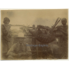 Congo-Belge: Colonial Hunter - Rifle - Indigenous & Antilope (Vintage Photo 1929)