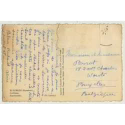 Busumelo / Congo Belge: Coiffeuse - Hairdresser - Ethnic (Vintage PC ~1950s)