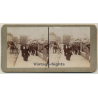 London / UK: Bridge - People - Crown Insurance (Vintage Stereo Photo ~1900/1920)