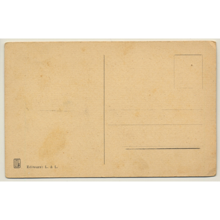 Lehnert & Landrock N° 205: Fillette À La Fontaine / Risqué - Ethnic (Vintage PC ~1920s)