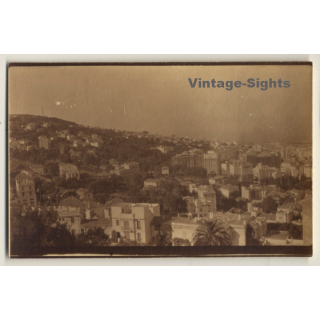 Algiers / Algeria: Panorama View Over El Biar *2 (Vintage Photo Sepia 1929)