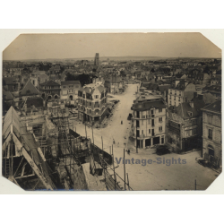 Reims / France: Place De L'Hôtel De Ville / Galeries Rémoises (Vintage Photo ~1910s/1920s)