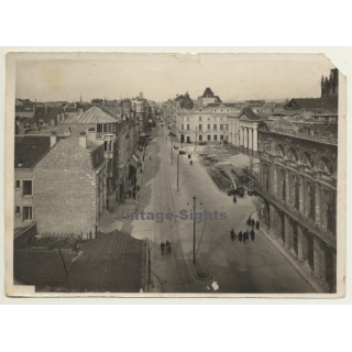 Reims / France: Place Myrron-Herrick Palais De Justice / Credit Lyonnais (Vintage Photo ~1910s/1920s)