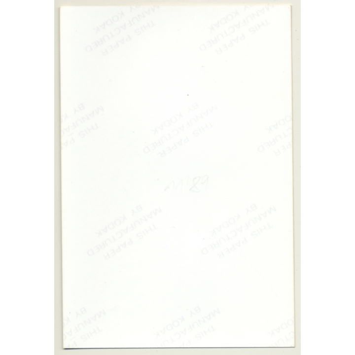 Trashy Blonde Semi Nude / Support Bra - No Panties (Vintage Photo Germany ~1990s)