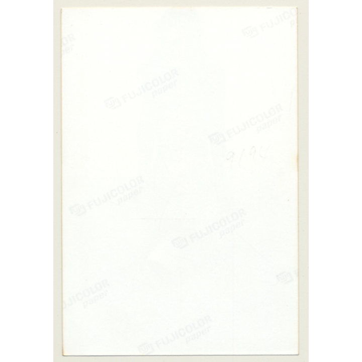 Tall Blonde Semi Nude About To Pull Down Hot Pants (Vintage Photo Germany ~1990s)