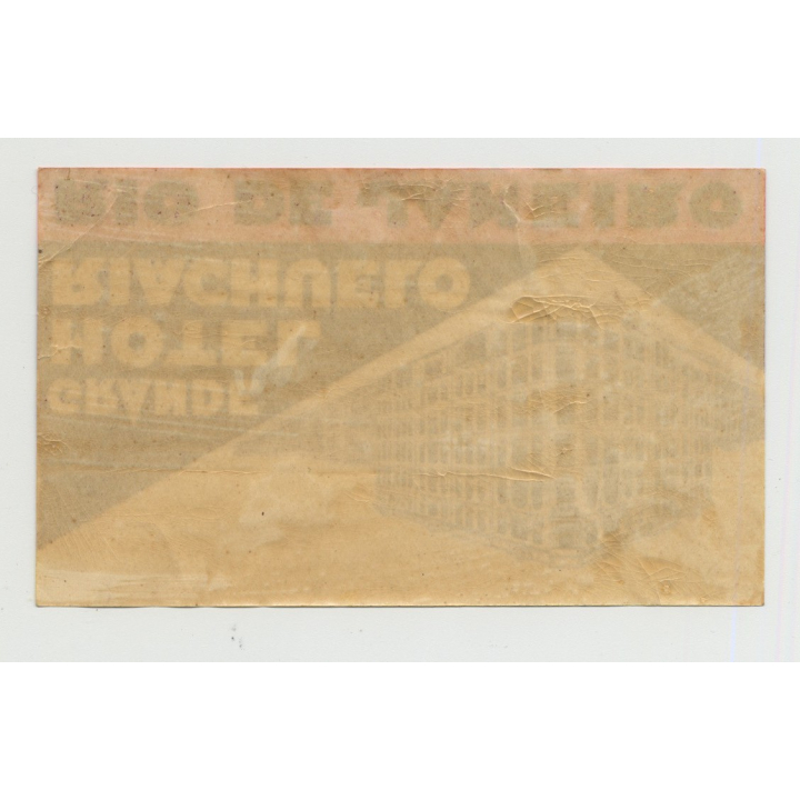 Grande Hotel Riachuelo - Rio De Janeiro / Brazil (Vintage Luggage Label)