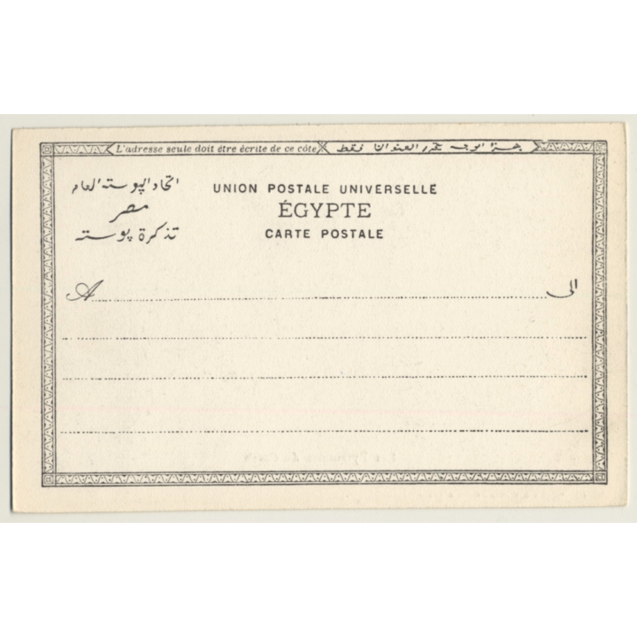Egypt: Les Pyramides De Gizeh / Camel (Vintage PC ~1900s)