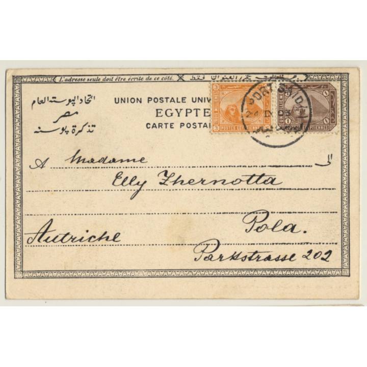 Egypt: Scène Du Désert / Camels & Nomads (Vintage PC 1903)