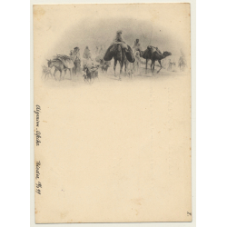 Algeria: Desert Caravan / Camels & Nomads (Vintage PC 1897)