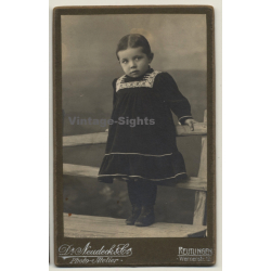 Neudeck & Co / Reutlingen: Portrait Of Baby Girl (Vintage CDV / Carte De Visite ~1880s/1890s)