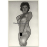 Funny Shorthaired Nude Teases Camera / Boobs (Vintage Photo GDR ~1970s/1980s)