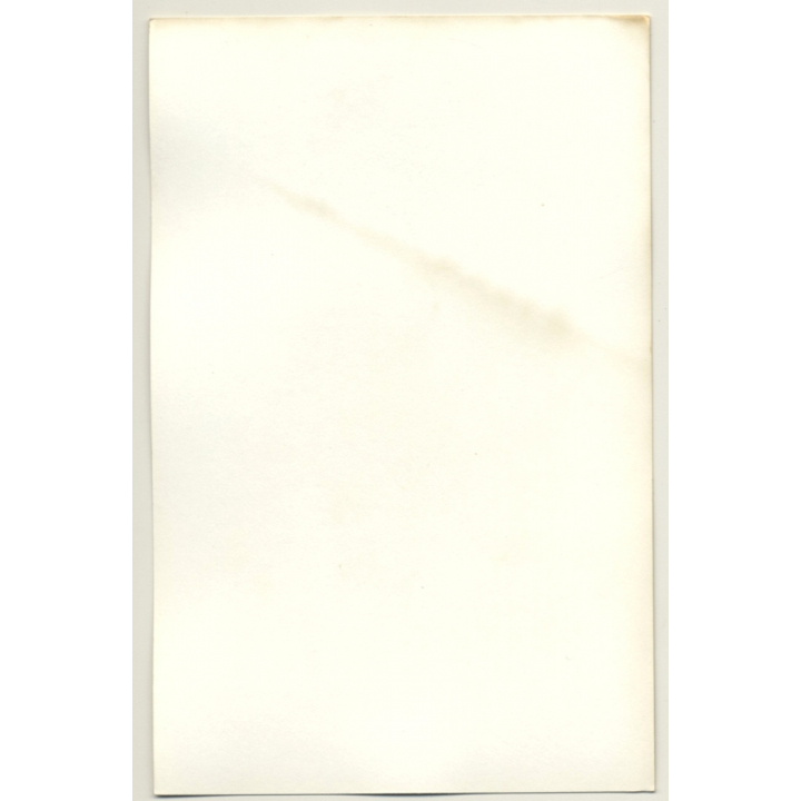 Brunette Curlyhead Pulls Down Panties / Butt (Vintage Photo GDR ~1970s/1980s)