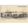 Port Said / Egypt: Embarquement Des Chameaux / Camels On Ferry (Vintage PC ~1900s)