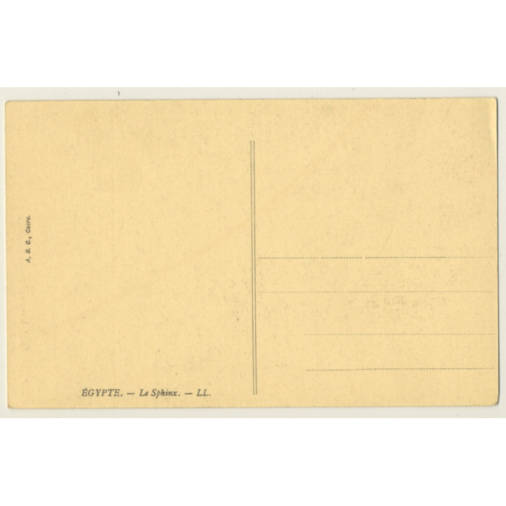 Egypt: The Sphinx / Camels - Bedouins (Vintage PC Levy & Fils)