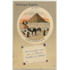 Egypt: Nouvelle Année - Le Sphinx / Camels (Vintage PC LL ~1910s/1920s)