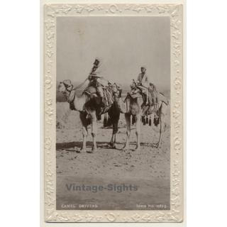 Maghreb: Camel Drivers / Ethnic - 1163-3 (Vintage RPPC ~1910s/1920s)