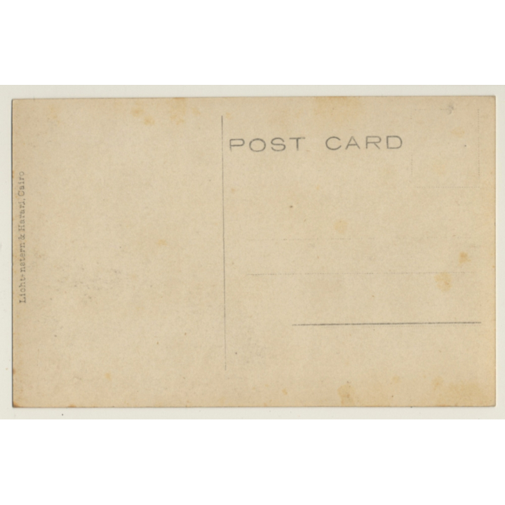 Sudan: Dum Palmtree / Camel - Bedouins - Ethnic (Vintage RPPC ~1910s/1920s)