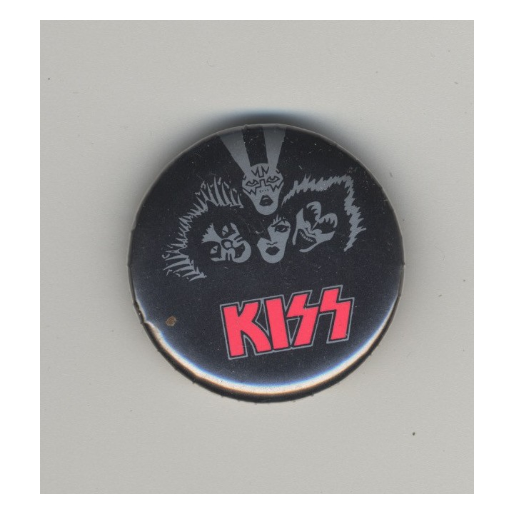 Kiss - Rock And Roll Over (Vintage Pinback Button Badge)
