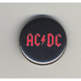 AC/DC (Vintage Pinback Button Badge 1980s)