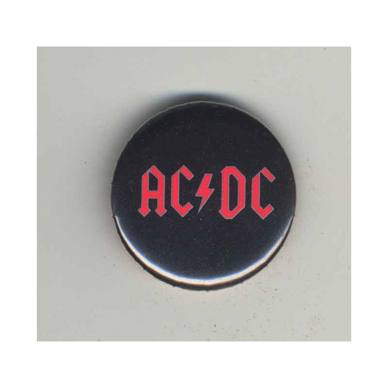 AC/DC (Vintage Pinback Button Badge 1980s)