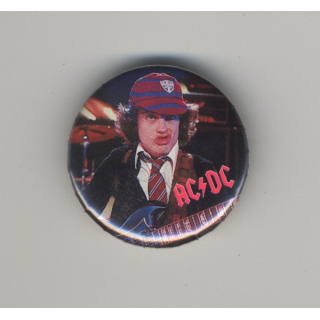 AC/DC - Angus Young (Vintage Pinback Button Badge 1980s)
