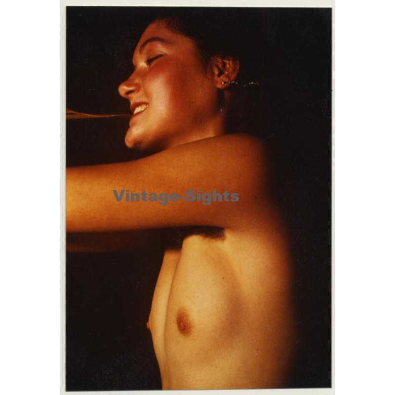 Close-up Of Topless Brunette*2 / Boobs - Hairy Armpits (Vintage Photo GDR ~1980s)