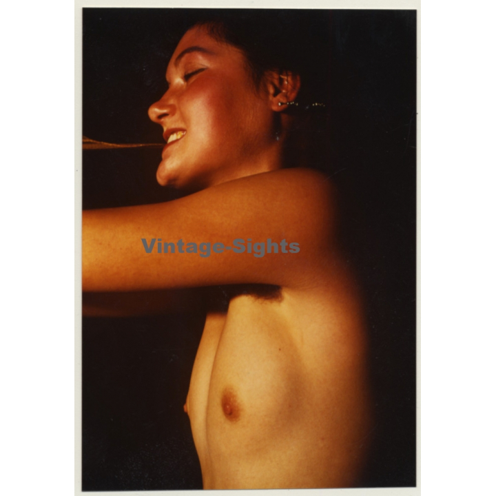 Close-up Of Topless Brunette*2 / Boobs - Hairy Armpits (Vintage Photo GDR ~1980s)