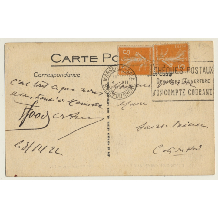 Exposition Coloniale De Marseille: Les Chameaux - Camels (Vintage PC Levy & Neurdein)