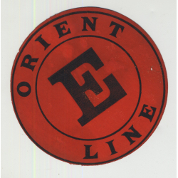 Orient Line  (Vintage British Shipping Line Luggage Label)
